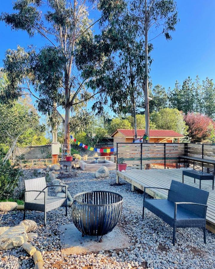 Cabana En Tunquen Con Parrilla, Fogon, Piscina Y Bosque エクステリア 写真
