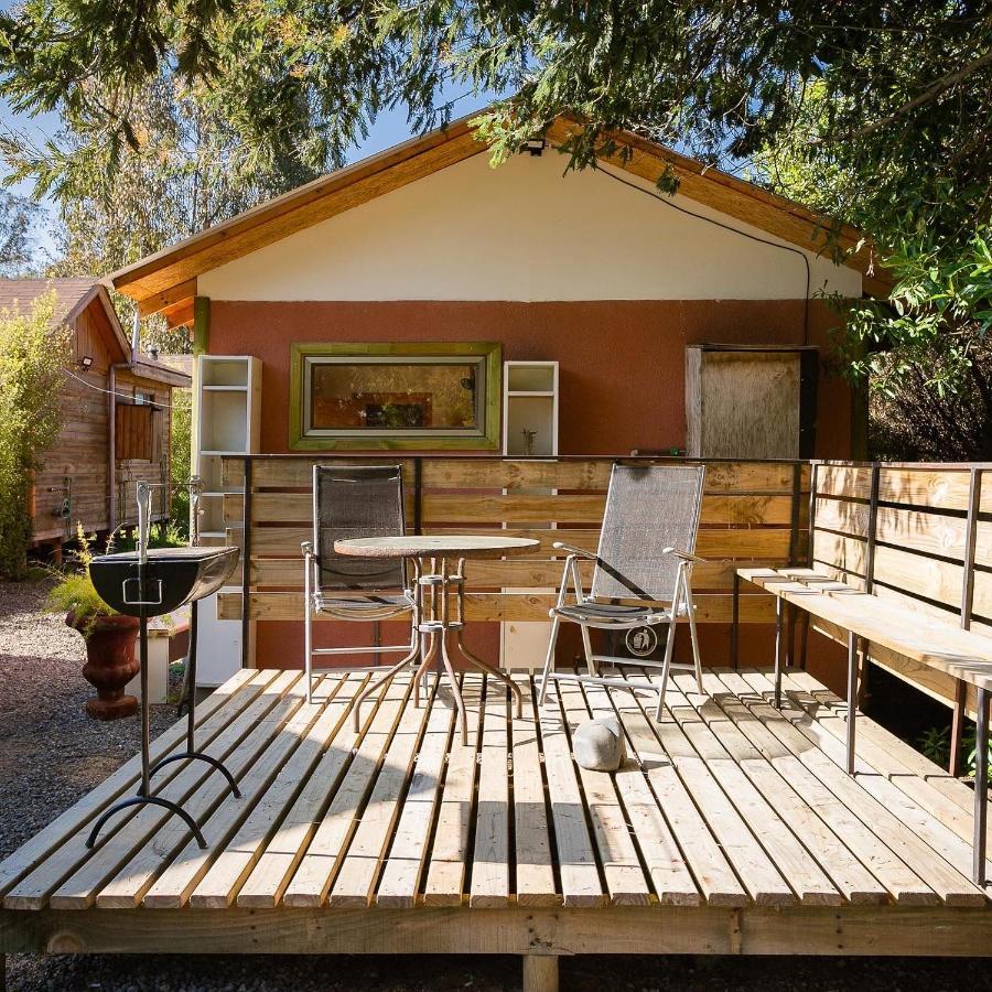Cabana En Tunquen Con Parrilla, Fogon, Piscina Y Bosque エクステリア 写真