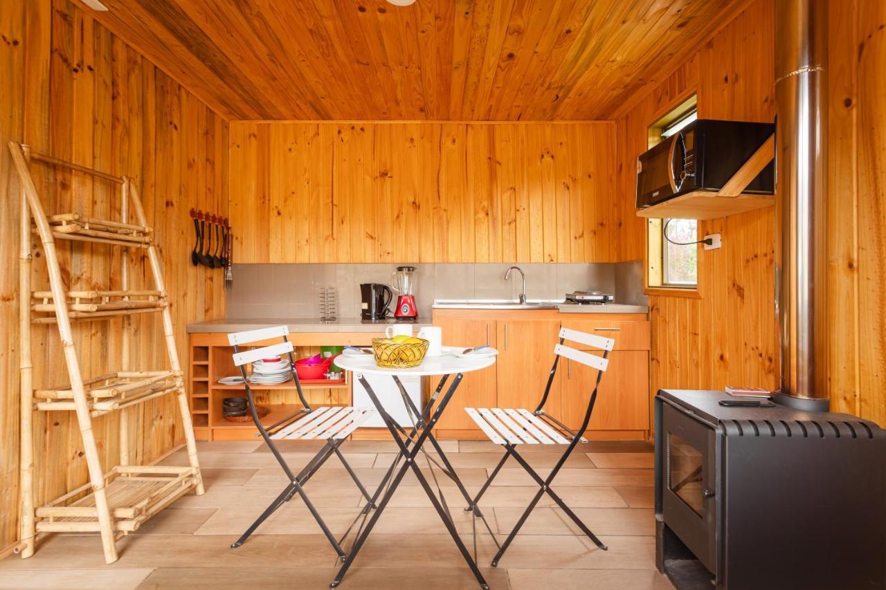 Cabana En Tunquen Con Parrilla, Fogon, Piscina Y Bosque エクステリア 写真