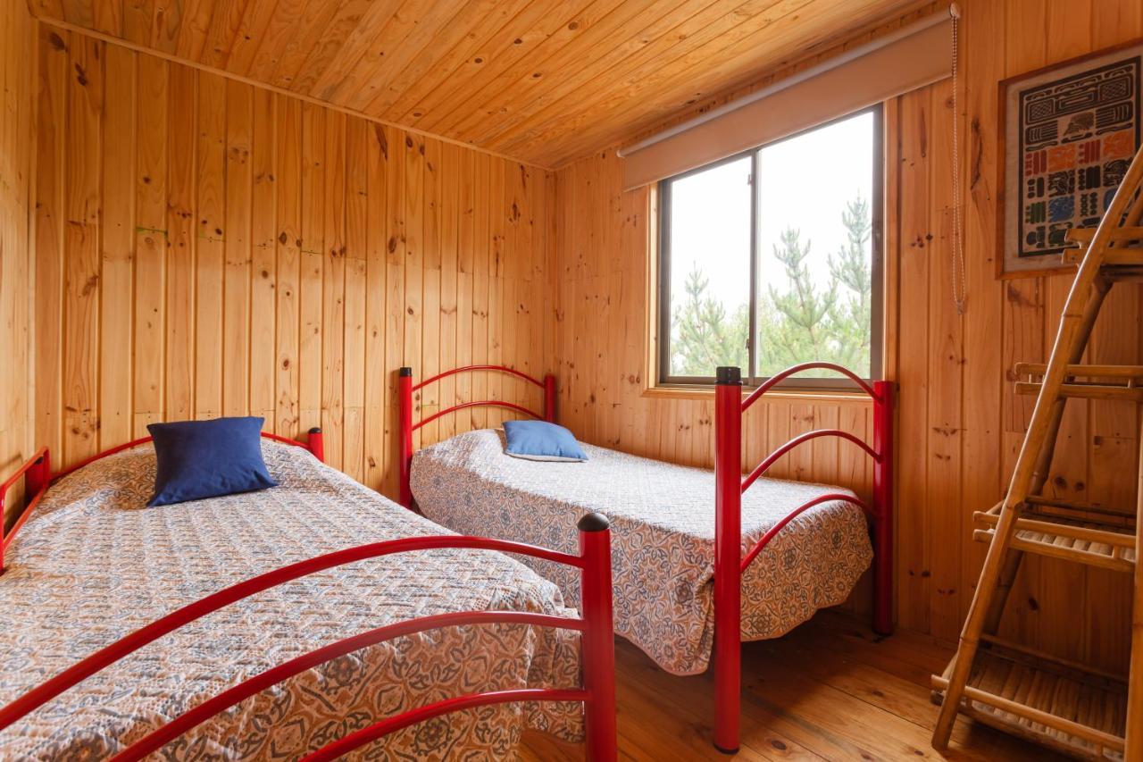 Cabana En Tunquen Con Parrilla, Fogon, Piscina Y Bosque エクステリア 写真