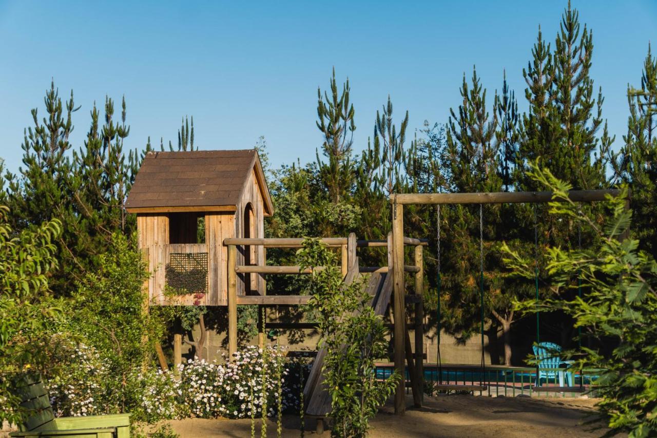 Cabana En Tunquen Con Parrilla, Fogon, Piscina Y Bosque エクステリア 写真