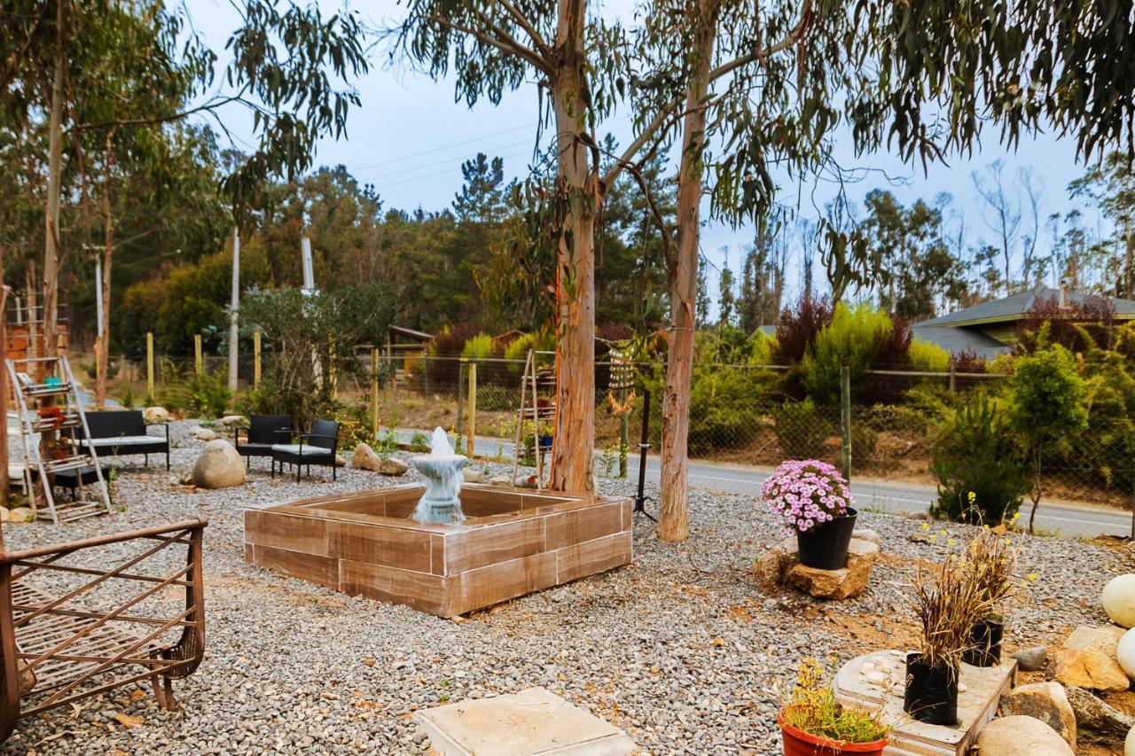 Cabana En Tunquen Con Parrilla, Fogon, Piscina Y Bosque エクステリア 写真